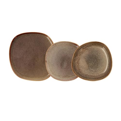 Bidasoa Ikonic Vajilla 12 Piezas Cerámica Irregular Par Apto Microondas