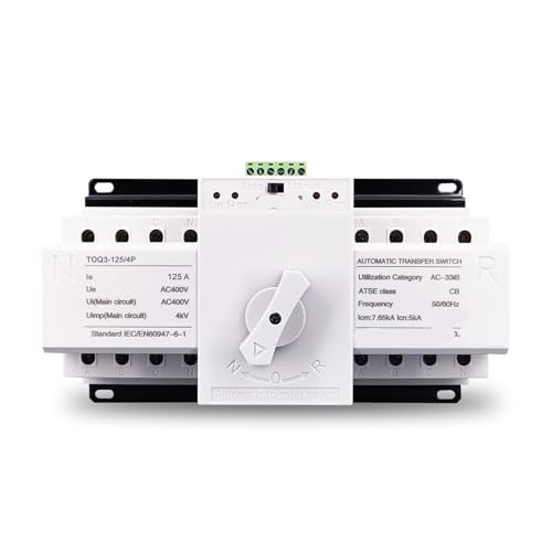 Interrupteur de transfert automatique TOQ3-4P/125 PV protégez vos appareils des coupures 230V
