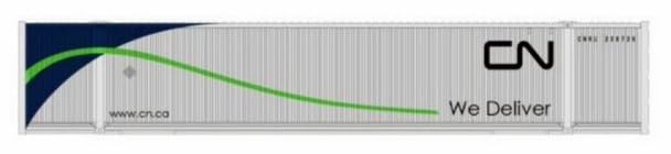 Kadee KAT80054L 53 ft. N Scale Canadian National Intermodal Containers - Pack of 2