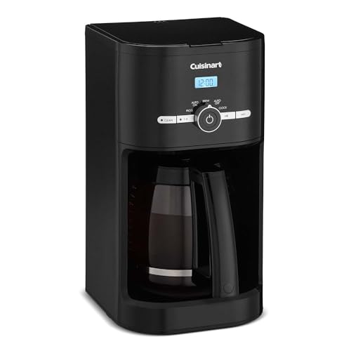 Cuisinart Classic 12-Cup Programmable Coffeemaker, Black, DCC-1120BKNAS