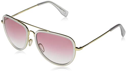 Converse Women's H096 Aviator Sunglasses, Matte Crystal, 60 mm