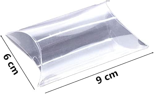 50 Pcs Clear Pillow Favor Gift Boxes Wedding Party Gift Boxes for Wedding Party
