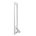 Endura Flap Cat Door for Vinyl Sliding Glass Doors | Weatherproof & Insulated for Cats and Small Dogs | Durable with Secure Locking Cover | White, Small Flap, 77.25"-80.25" Slider Height