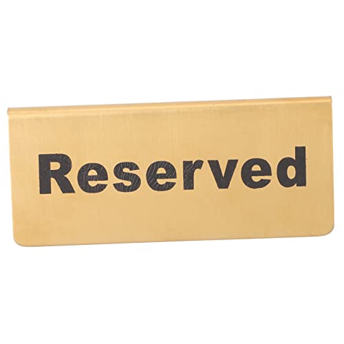 FUNOMOCYA Reserved Sign for Weddings Events Elegant Table Holder for Parties Banquets and Formal Gatherings Stylish Party Supply