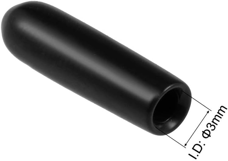 MACHSWON 20pcs Rubber End Caps 3mm ID - Image 2