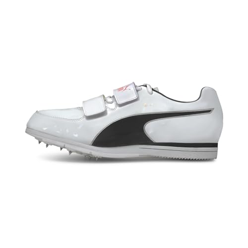 PUMA Unisex Technical Sport Track and Field Shoe, White Black Lava Blast, 14 US Women