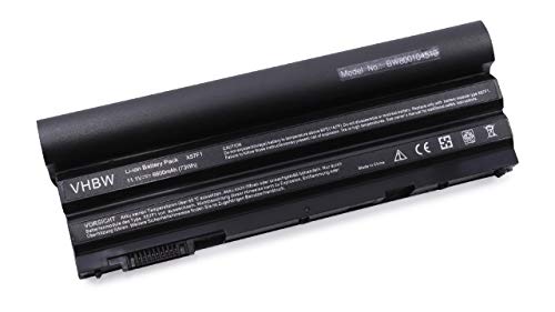 vhbw 1x Akku kompatibel mit Dell Inspiron 17R Special Edition, 17R SE 7720, 15R SE 7520 Notebook (6600 mAh, 11,1 V, Li-Ion)