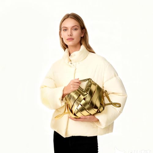 Bolso tipo cubo tejido vegano para mujer miniatura 3