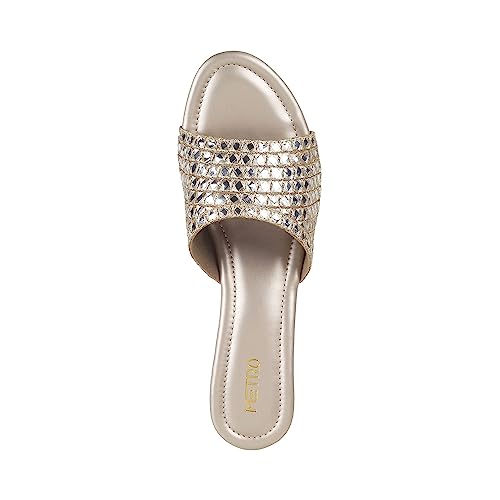 Image of Metro Women Wedge Heel Fashion /Ethnic Sandal
