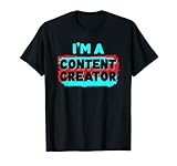 Creador de contenido Vlogger Influencer Podcaster Escritor Blogger Camiseta