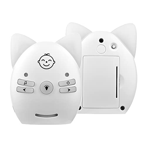 Homesen Monitor de Bebê de Áudio Sem Fio Max. Faixa de Transmissão de 300 M com Luz Noturna Música M