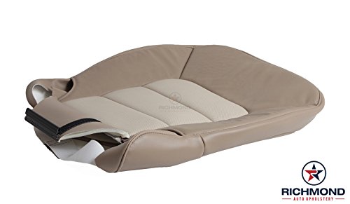 Richmond Auto Upholstery (Compatible With 2003-2006 Ford Expedition 4Wd Awd 4X4 -Driver Side Bottom Perforated Replacement Leather Seat Cover, 2-Tone Tan #TOP5