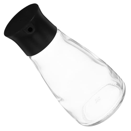 Healeved Botella de Vidrio para Condimentos Negra Dispensador Antigoteo para Aceite y Vinagre Suministros de Cocina Prácticos para Hogar y Restaurantes Botella de Almacenamiento