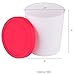 StarPack Portion Control Mini Ice Cream Containers for Homemade Ice Cream - Set of 6 Storage Containers with Silicone Lids, fit for Baby Food Freezer Storage, Meal Prep & More