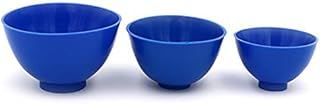 DOC.ROYAL Flexible Rubber Mixing Bowl, Dental Rubber Mixing Cup for Alginate and Plaster Materials 3PCS