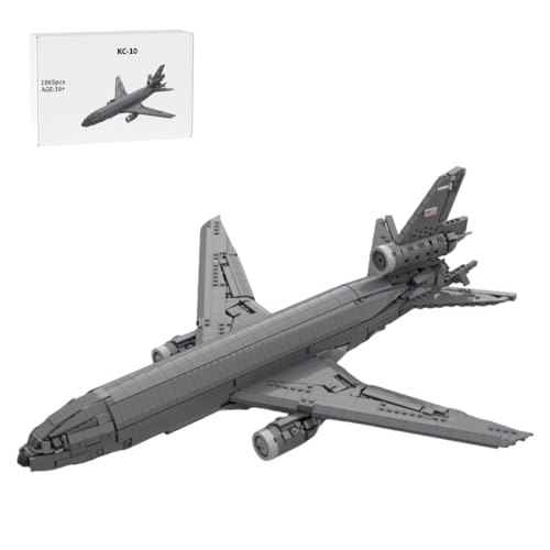 RBLOCTOYNY MOC-226964 US Aerial Refueling & Transport Aircraft Blocks Set - 1865-Piece Strategic Airplane Set, DIY Display & Collector Gift for Adults & Enthusiasts, Designed by Ryan Gabino-carré