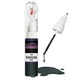 Kit di riparazione con pennello, pennello, graffi e scheggiature, per Porsche Tannengruen MET 22E