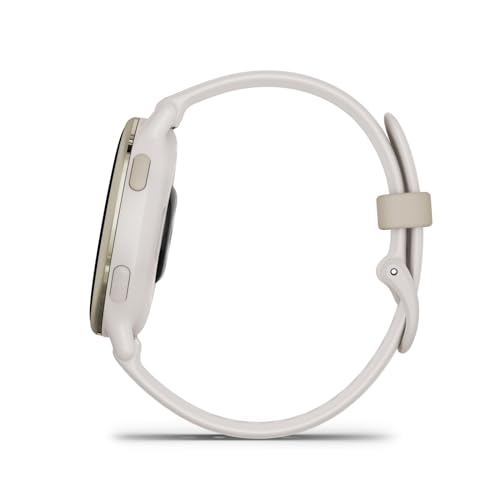 Image of Vivoactive 5, Cream Gold Aluminum Bezel with Ivory Case and Silicone Band