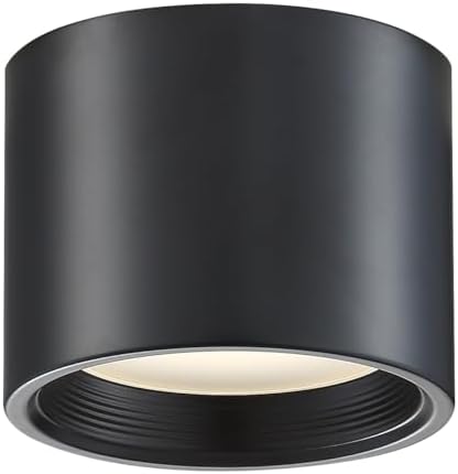 Access Lighting - HI Access 50005LEDD-BL/ACR Transitional LED Flush Mount from Reel Collection in Black Finish