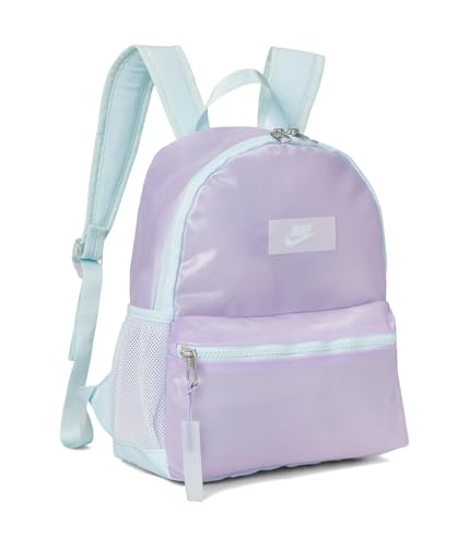 Nike Minimochila infantil unissex Brasilia Just Do It (11l) (pequena grande, Hortênsias/azul glacial/azul gelo, One Size, Minimochila Brasilia Just Do It (11l) (criança pequena/criança grande)