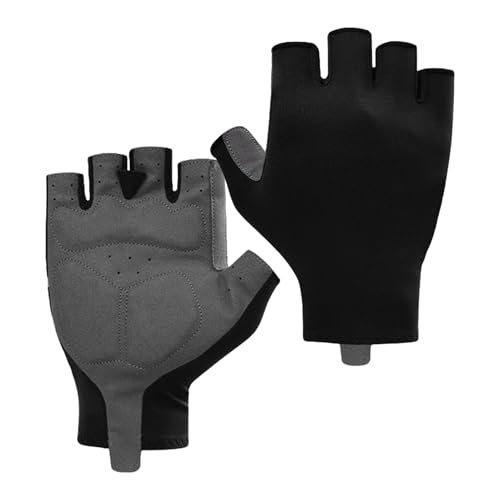 Guantes de ciclismo para hombres, guantes de ciclismo, guantes de medio dedo con antideslizante y absorción de impactos para entrenamiento de fuerza mujeres y adolescentes en clima cálido nuestra