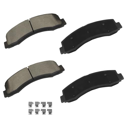 Image of cciyu D1790 D2087 Brake Pads w /Hardware Front Rear Disc Brake Pad Set | Fit For Ford For Expedition 2018-2021,For F-150 2015-2020,For Lincoln For Navigator 2018-2021
