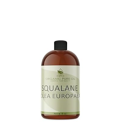 Squalane Oil - 8 oz - Pure, Natural, Plant-Derived, Non GMO, Refined, Squalene Alternative from Olive - Hydrating & Moisturizing Carrier Oil - Perfect for Skin Hair Body Face - Packaging May Vary