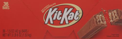 Image of KIT KAT Milk Chocolate Wafer Candy Bars, 1.5 oz (Pack of 72)