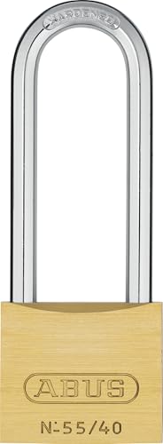Abus - 55/40 40mm Messing Vorhängeschloss Lange Schäkel 63 - ABU5540LS63