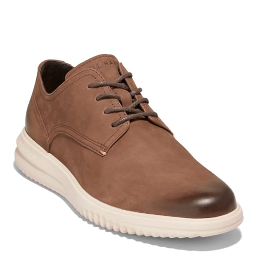 Image of Cole Haan Men's Grand+ Plain Toe Oxford, Lumber Nubuck /Birch, 8.5-M US