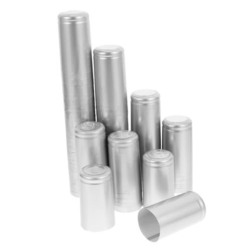 CIYODO Wine Bottle Sealing Film Red Wine Bottle Caps 100pcs Heat Shrink Caps Bar Home Use