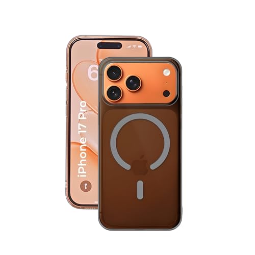 Image of Crystal Translucent Magnet Case for iPhone 17 Pro, Premium Polycarbonate, Ultra Strong Magnets, 360 Drop Protection, Raised Camera Protection, MagSafe Compatible