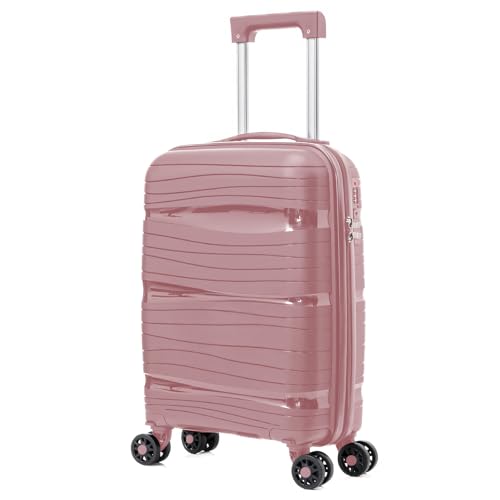 ARTREE Maletas de Viaje Pequeña, Equipaje de Mano Rígida Polipropileno con 4 Ruedas Giratorias y Cierre de Combinación Maleta de Cabina Mini para Niños 52x35x20cm, 28L (Rosa) ARTREE Maletas de Viaje Pequeña, Equipaje de Mano Rígida Polipropileno con 4 Ruedas Giratorias y Cierre de Combinación Maleta de Cabina Mini para Niños 52x35x20cm, 28L (Rosa)