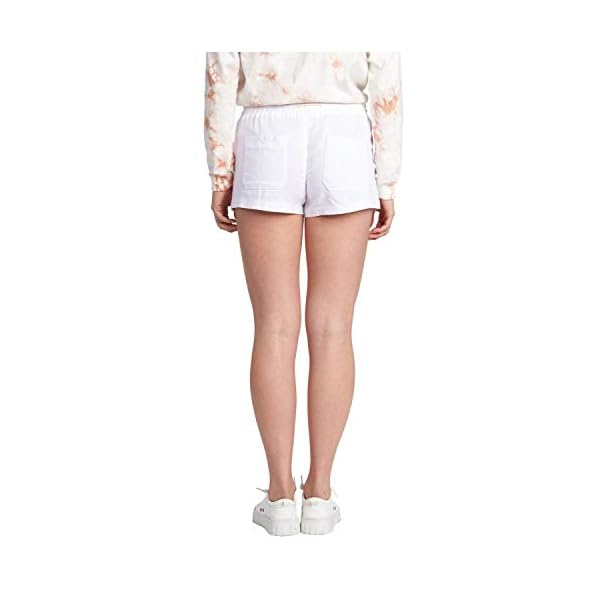 Roxy-Womens-Oceanside-Beach-Short Roxy Women's Oceanside Short Elastic Waist Non Denim Shorts, Sea Salt, X-Small