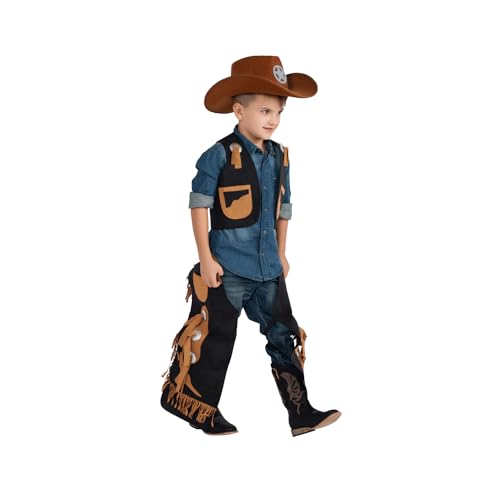 Disfraz completo vaquero para niños miniatura 2