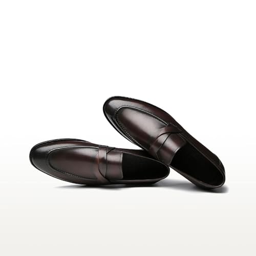 Men's Leather Oxfords Classic Lace-Up Business Formal Shoes with Anti-Slip Sole for Wedding, Office Wear3