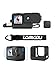 Lammcou Kamera Silikonhülle Kompatibel mit Gopro Hero 10 9, Weiche Schutzhülle Protective Sleeve Case & Displayschutzfolie & Armband & Objektiveldeckel für Hero 10 9