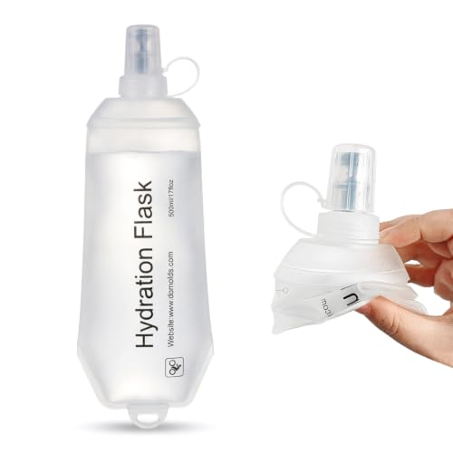 Image of PROBEROS 500ml Soft Flask Collapsible Water Bottle for Running Hiking