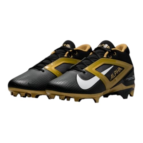 Image of Nike Alpha Menace 4 Elite Football Cleats (FD7036-600, University Red /Team Red /Black /White)