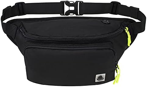 Gisdanchz Bum Bag - 5.5"x1.6" Strap, 5.6L - Water Resistant Fanny Pack