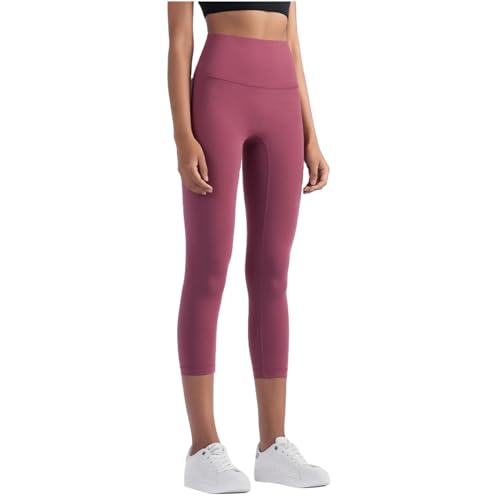 Leggings Capri pour Femmes - Pantalons de Yoga Taille Haute Doux H-M