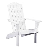 PolyTEAK Adirondack Chair, All Weather Outdoor Patio Furniture for Porches, Decks, and Pool Side, El