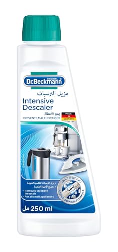 Image of Dr. Beckmann Intensive Descaler for Iron, Kettles, Coffee Machine, 250ml | Removes Stubborn Limescale-With Active Power Formula-Works Faster-Effective-Easy to Use-For all Small Appliances