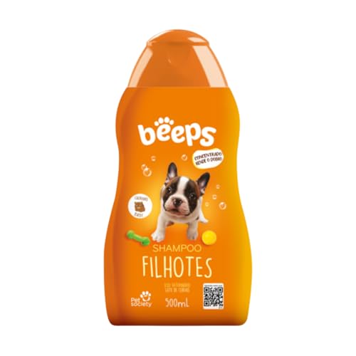 Kit Shampoo Filhotes E Condicionador Hidratante 500ml Beeps Pet Cães Gatos