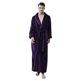 Nachthemd Herrnen Turndown Kragen Bequemer Sleepwear Gürtel Herbst Solid Schlafoverall Gentelman Langärmlig Fashion Offene Zu Hause Weich Polyester
