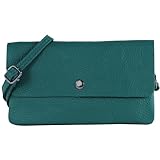 ITALIENISCHES DESIGN: Handgefertigte Umhängetasche / Clutch aus weichem Leder, handgefertigt in Italien, kombiniert elegantes Design mit hochwertiger Verarbeitung