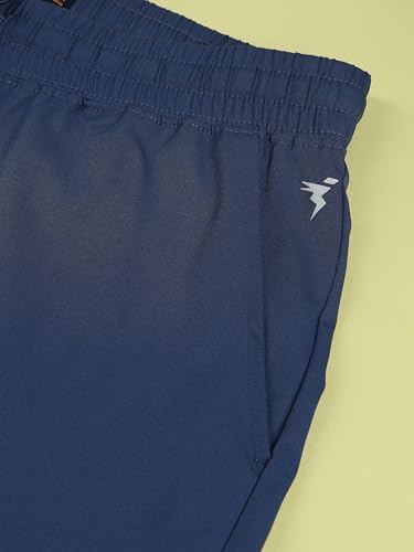 Image of TECHNOSPORT Men's Regular Fit Mid Rise Polyester Solid Cargos for Activewear, Regular Use and Quick Dry