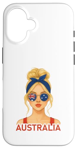 Australian Girl Australia Flag Australian Girlfriend Wife Carcasa para iPhone 16