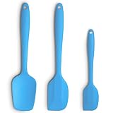 Silicone Spatula 3-piece Set, Ergonomic Handle High Heat-Resistant Spatulas, Non-stick Rubber Spatul