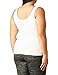 Maidenform womens Sleek Smoothers 2-way Tank Dm2584 shapewear tops, White, Small US